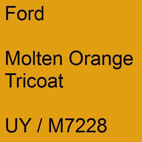 Ford, Molten Orange Tricoat, UY / M7228.